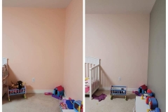 Before and after interior wall paint