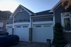 Exterior siding painted