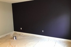 Purple accent wall