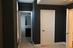 Dramatic paint in bedroom