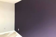 Purple accent wall