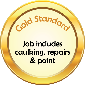 All jobs include patching and caulking on baseboards and frames